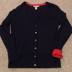 Navy cardigan